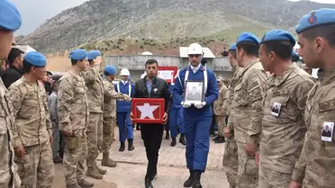 Şırnak'ta Şehit Asker İçin Tören