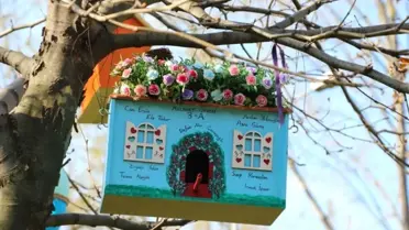 Üç Fidan Gençlik Parkı Kuş Evleri ile Renklendi