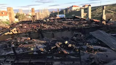 Akyurt İlçesinin Şeyhler Mahallesi'nde Yangın
