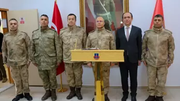Komutanlardan Kaymakam Solak'a Ziyaret