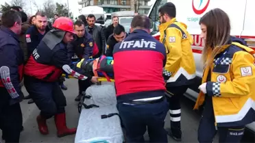20 Metreden Aşağıya Uçmaktan Son Anda Kurtuldular: 2 Yaralı