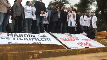 Sağlıkçılar Mardin'de Tepki İçin İş Bıraktı
