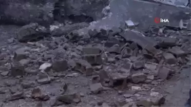 Siirt'te Metruk Binada Göçük Meydana Geldi
