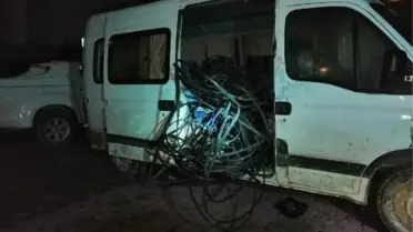 Jandarmadan Kablo Hırsızlarına Suçüstü