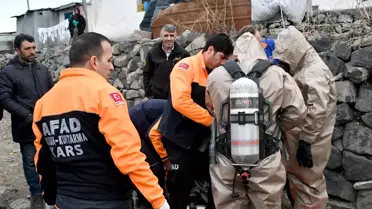 Kars'ta Cıvaya Temas Eden 8 Kişi Hastaneye Kaldırıldı