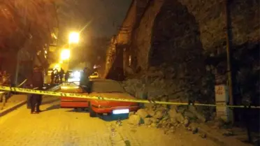 Yıldız Parkı'nın Duvarında Çökme Meydana Geldi