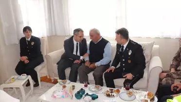 Kaymakam Deniz Pişkin'den Şehit Polisin Ailesine Ziyaret