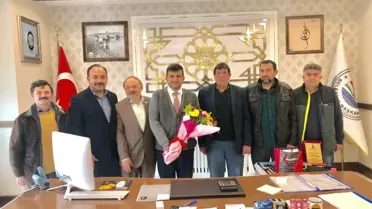 Gazetecilerden Bolvadin Belediye Başkanı Fatih Kayacan'a Ziyaret