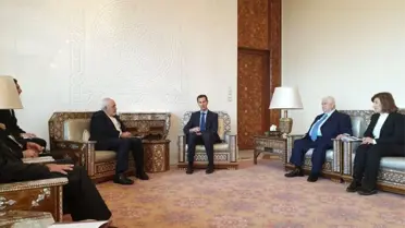 İran Dışişleri Bakanı Zarif, Esed ile Bir Araya Geldi