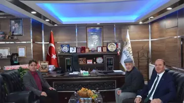Kaymakam Kaya'dan Başkan Bozkurt'a Hayırlı Olsun Ziyareti