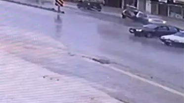 Ölümlü Trafik Kazası Güvenlik Kamerasında