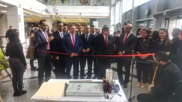 Tepebaşı Halk Eğitimi Merkezi'nden 'Ebru ve Resim Sergisi'