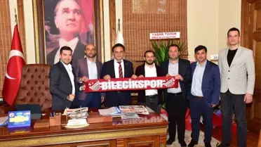 Bilecikspor Yönetiminden Başkan Şahin'e Ziyaret