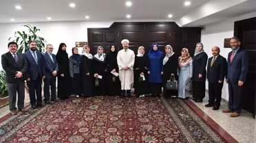 Yarışmalarda Derece Alan Öğrencilerden Diyanet İşleri Başkanı Erbaş'a Ziyaret