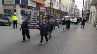 Bulancak'ta Çocuk İstismarına Karşı Tepki Yürüyüşü Düzenlendi