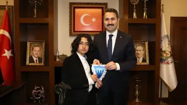 Tokatlı Küçük Osman Gazi, Başkan Eroğlu'nu Ziyaret Etti