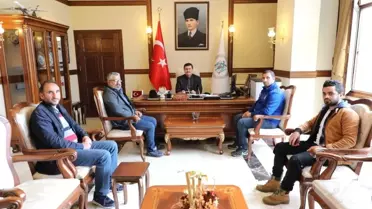 Erzincan Gazeteciler Cemiyetinin Yeni Yönetimi Erzincan Valiliğini Ziyaret Etti