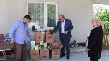 Verem Savaş Derneği Ramazan Öncesi Köylerde Kumanya Dağıttı