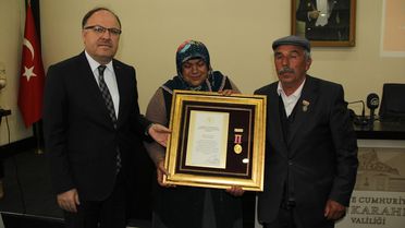 Afyonkarahisar'da, Devlet Övünç Madalyası ve Beratı Tevcih Töreni