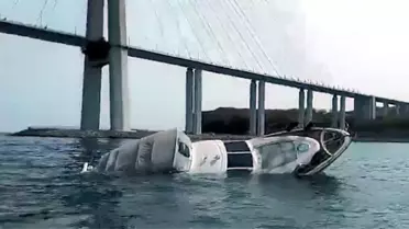 Rusya'da Batık Gemiye Takılan Tekne Battı