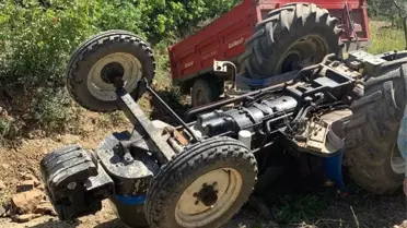 Takla Atan Traktörün Altında Kalan Sürücü Öldü