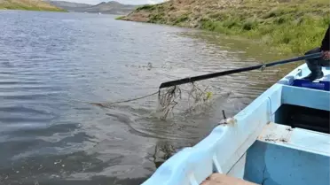 Yamula Barajı'ndan Sahipsiz 2 Bin 600 Metre Misina Ağ Toplandı