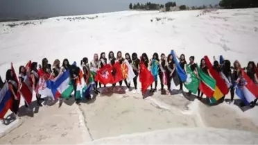 Güzeller, Pamukkale'ye Hayran Kaldı