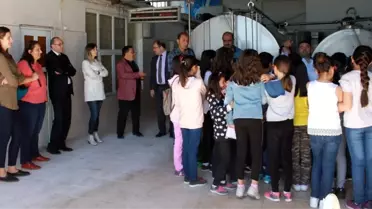 İlköğretim Öğrencileri Süt Toplama Soğutma ve Süt Analiz Merkezini Gezdi