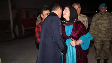 Şehit Ailesi Makam Aracıyla Evine Bırakıldı