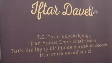 Türkiye'nin Tiran Büyükelçiliğinden İftar