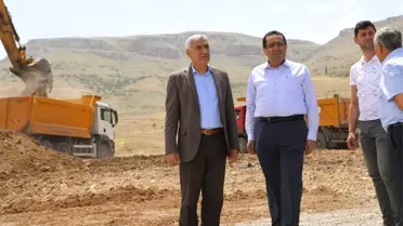 Başkan Güder yeni imar yolu açma çalışmalarını yerinde inceledi