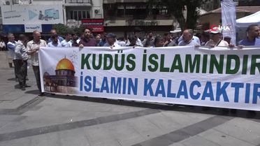 Dünya Kudüs Günü'nde ABD ve İsrail Protesto edildi