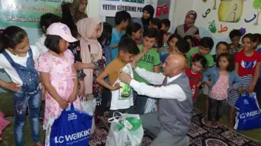 Suriyeli yetim çocuklar sevindirildi