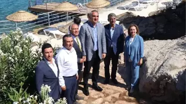 Bakan Ersoy, Bodrum'da girişi ücretsiz olan halk plajını hizmete açtı