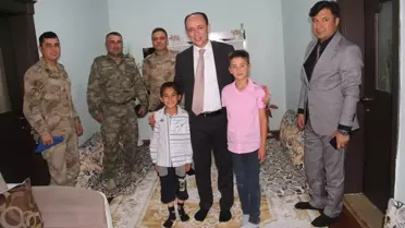Kaymakam Solak'tan şehit ailesine ziyaret