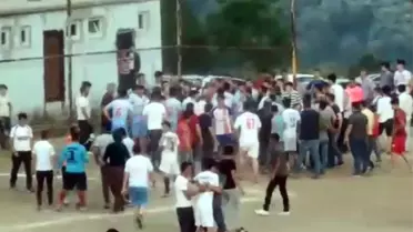 Dostluk maçı meydan savaşına döndü