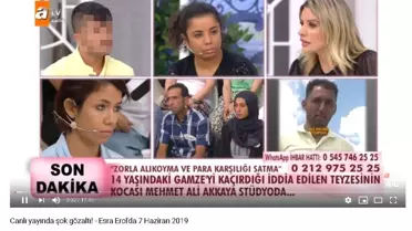 Canlı yayında gözaltını 2 milyon izledi