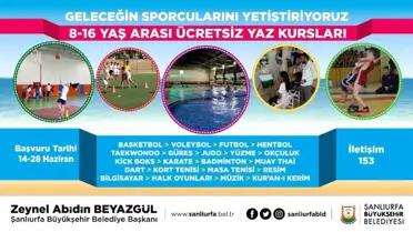 Büyükşehirden gençlere yönelik 21 branşta ücretsiz yaz kursu