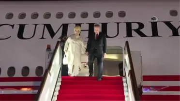 Cumhurbaşkanı Erdoğan, Tacikistan'a geldi (2)