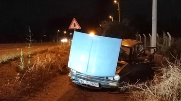 Denizli trafik kazası: 1 ölü, 1 yaralı