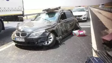 Iraklı ailenin otomobili takla attı: 5 yaralı