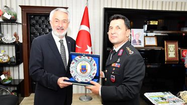 Jandarma Komutanı Özdurhan'dan Başkan Başdeğirmen'e ziyaret