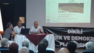 Dikili'de çevre paneli