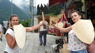 Gürcistanlı öğrenciler Rize'yi gezdi