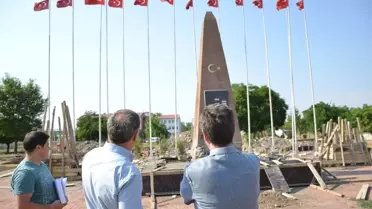 Mehmet Çavuş Anıtı'nın çevre düzenlemesi devam ediyor