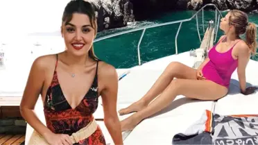 Oyuncu Hande Erçel'in hamile ablası pozlarıyla ilgi odağı oldu