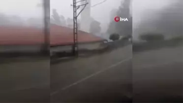 Sivas'ta sağanak yağmur dereleri taşırdı