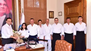 Başkan Şahin sporcuları ağırladı