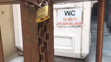 Umumi tuvalet zarar ettiği gerekçesiyle kapatıldı