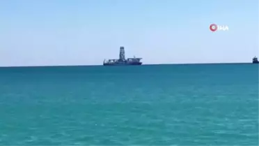 Sondaj gemisi 'Yavuz' Mersin açıklarında